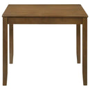Parkwood 5-piece Square Dining Table Set Honey Brown