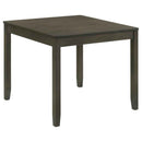 Parkwood 5-piece Square Dining Table Set Dark Ash Brown