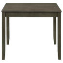 Parkwood 5-piece Square Dining Table Set Dark Ash Brown