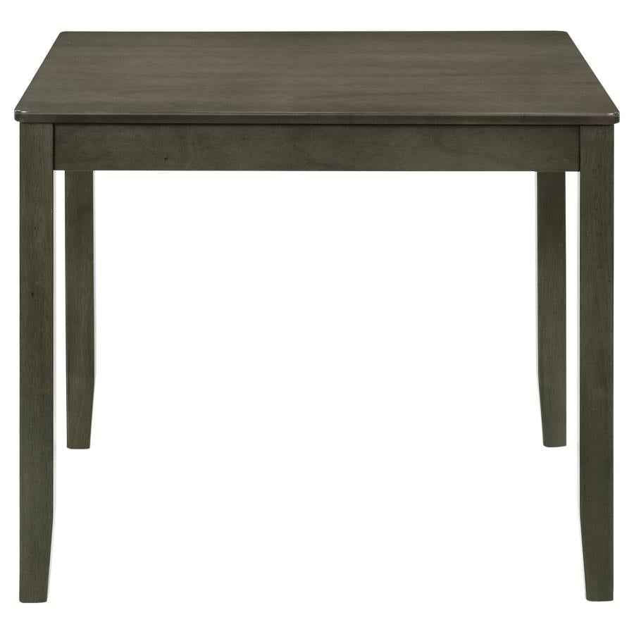 Parkwood 5-piece Square Dining Table Set Dark Ash Brown