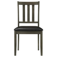Parkwood 5-piece Square Dining Table Set Dark Ash Brown