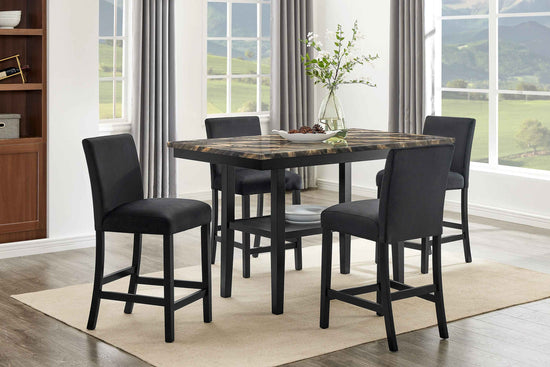 MARBEL 1718GBK-6P (2-Piece Counter Dining Set)