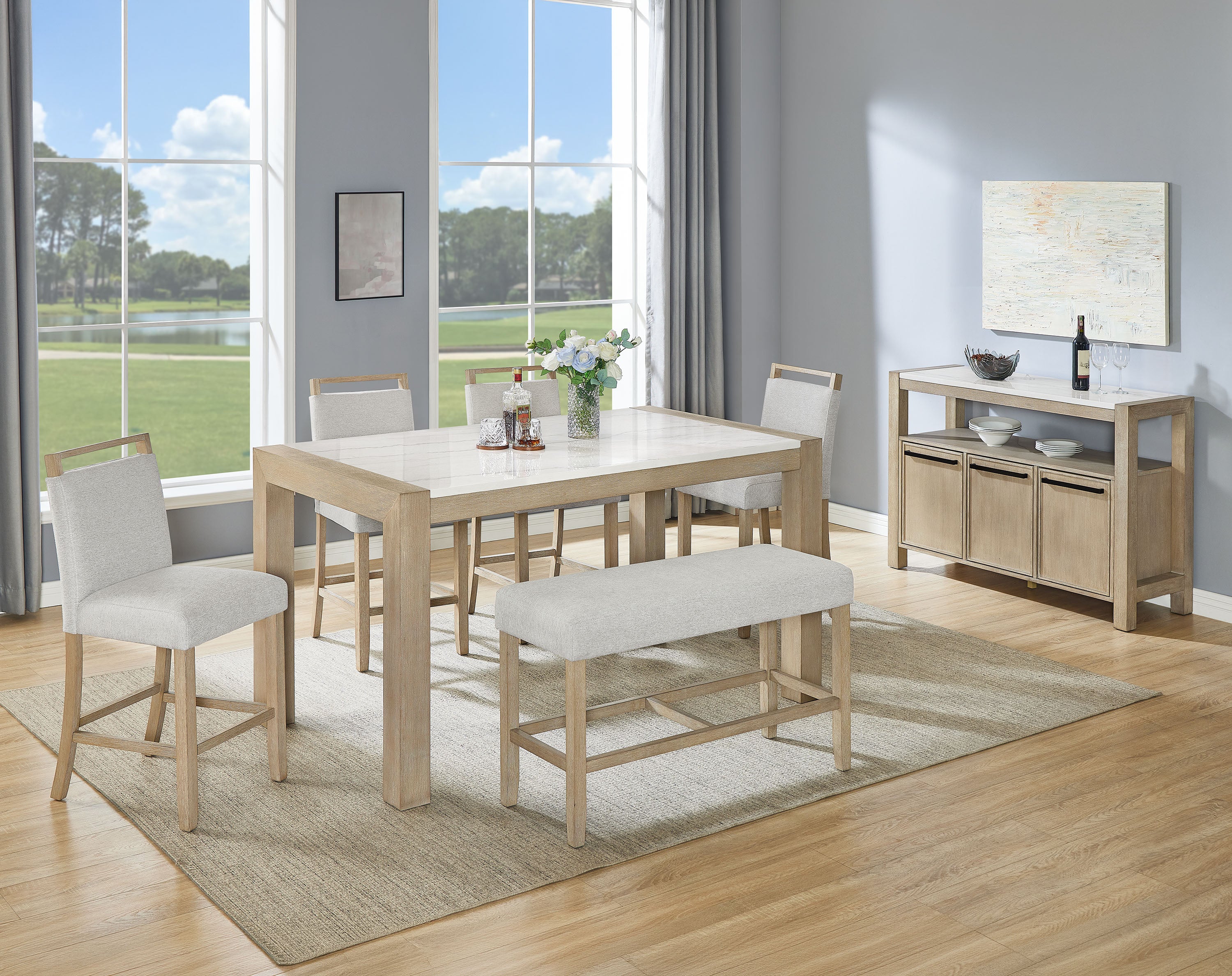 HAZEL 1721-6P (7-Piece Dining Set)