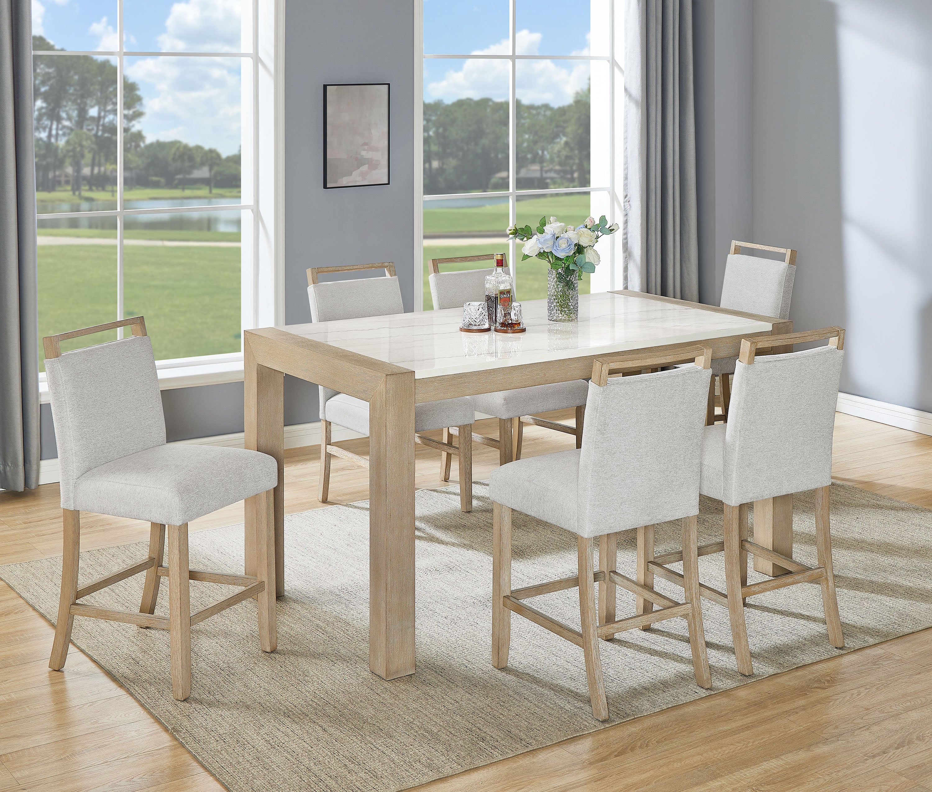 HAZEL 1721-6P (7-Piece Dining Set)