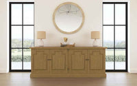 Florence 4-door Dining Sideboard Buffet Cabinet Rustic Honey