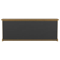 Florence 4-door Dining Sideboard Buffet Cabinet Rustic Honey