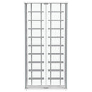 Montara Tempered Glass Wine Storage LED Curio Cabinet Chrome