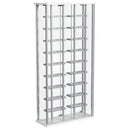 Montara Tempered Glass Wine Storage LED Curio Cabinet Chrome
