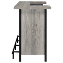 Bellemore Freestanding Home Bar Wine Cabinet Grey Driftwood