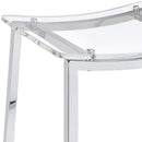 Jovani Acrylic Backless Counter Stool Chrome (Set of 2) - Home & Sleep Outlet