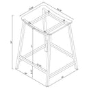 Jovani Acrylic Backless Counter Stool Chrome (Set of 2) - Home & Sleep Outlet