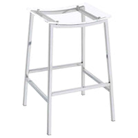 Jovani Acrylic Backless Bar Stool Chrome (Set of 2) - Home & Sleep Outlet