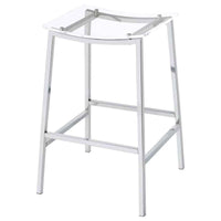 Jovani Acrylic Backless Bar Stool Chrome (Set of 2) - Home & Sleep Outlet