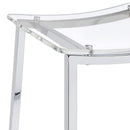 Jovani Acrylic Backless Bar Stool Chrome (Set of 2) - Home & Sleep Outlet