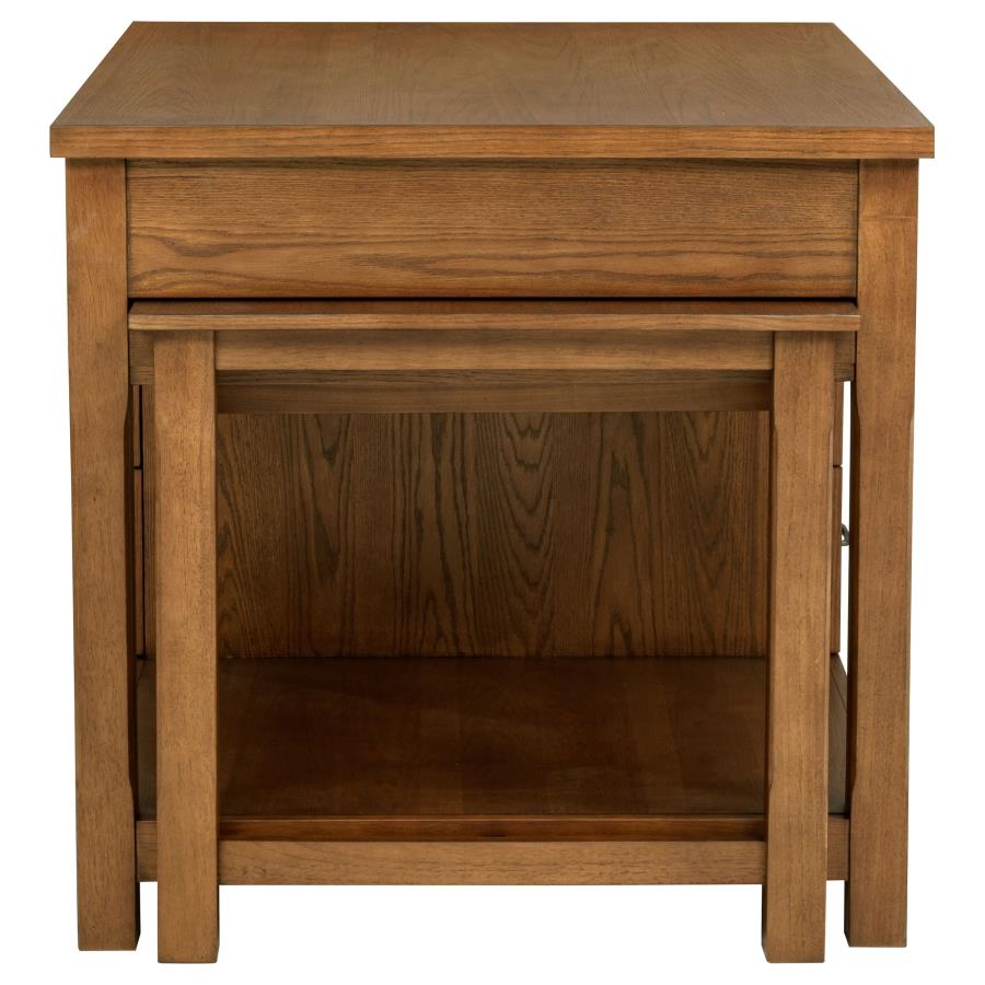 Home & Sleep Outlet - Mayfair 3-piece Kitchen Island with Extension Table Dark Oak