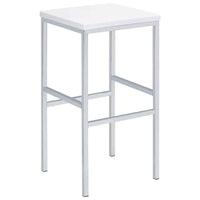 Natividad 5-piece Pub Height Bar Table Set White High Gloss - Home & Sleep Outlet