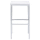 Natividad 5-piece Pub Height Bar Table Set White High Gloss - Home & Sleep Outlet