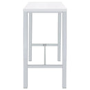 Natividad 5-piece Pub Height Bar Table Set White High Gloss - Home & Sleep Outlet