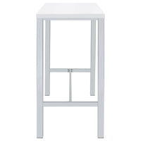 Natividad 5-piece Pub Height Bar Table Set White High Gloss - Home & Sleep Outlet