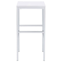 Natividad 5-piece Pub Height Bar Table Set White High Gloss - Home & Sleep Outlet