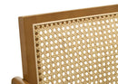 Kane Woven Rattan Wood Bar Chair Light Walnut (Set of 2) - Home & Sleep Outlet