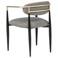 Bradbury Fabric Upholstered Dining Arm Chair Grey (Set of 2) - Home & Sleep Outlet