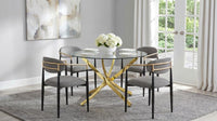 Bradbury Fabric Upholstered Dining Arm Chair Grey (Set of 2) - Home & Sleep Outlet