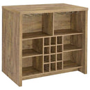 Topanga Engineered Wood Freestanding Home Bar Mango - Home & Sleep Outlet