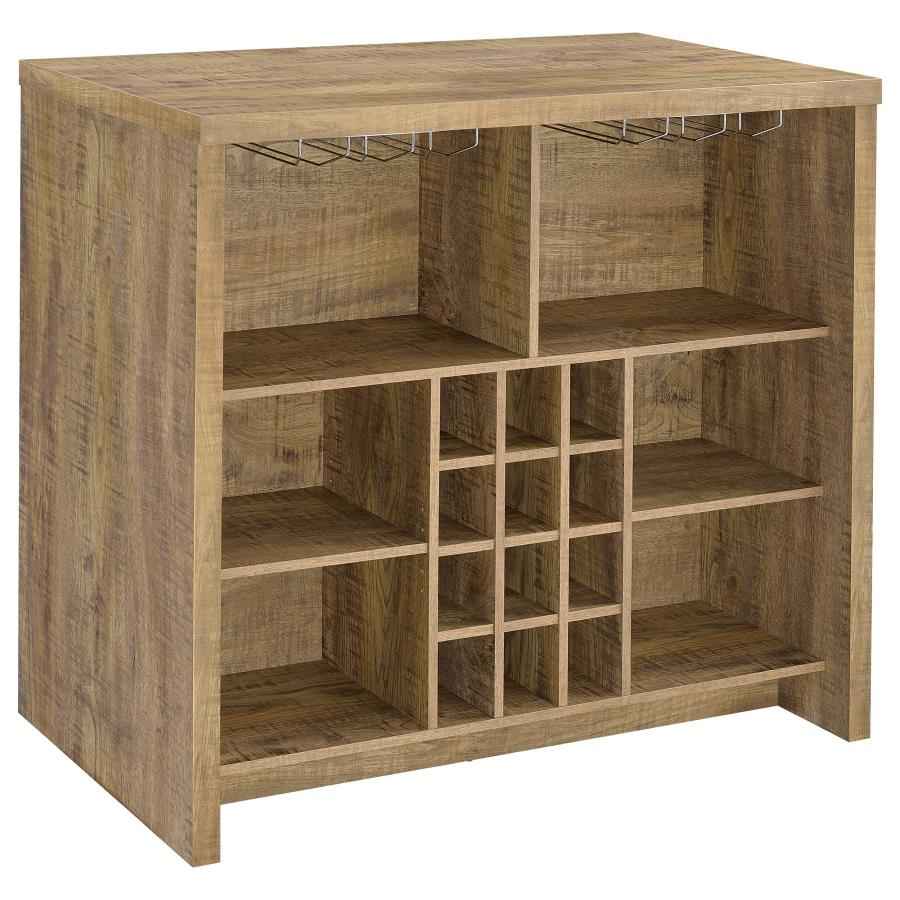 Topanga Engineered Wood Freestanding Home Bar Mango - Home & Sleep Outlet