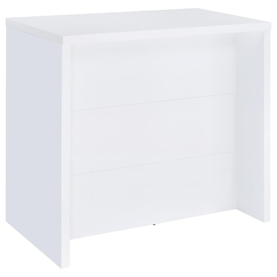 Topanga Engineered Wood Freestanding Home Bar White - Home & Sleep Outlet