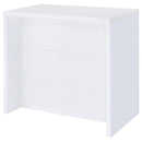 Topanga Engineered Wood Freestanding Home Bar White - Home & Sleep Outlet