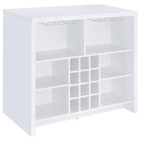 Topanga Engineered Wood Freestanding Home Bar White - Home & Sleep Outlet