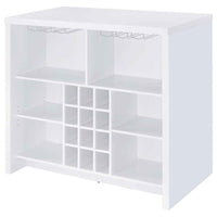 Topanga Engineered Wood Freestanding Home Bar White - Home & Sleep Outlet
