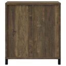Arlington Sliding Door Home Bar Wine Cabinet Rustic Oak - Home & Sleep Outlet