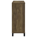 Arlington Sliding Door Home Bar Wine Cabinet Rustic Oak - Home & Sleep Outlet