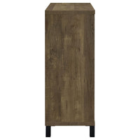 Arlington Sliding Door Home Bar Wine Cabinet Rustic Oak - Home & Sleep Outlet