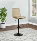 Eldridge Faux Leather Upholstered Adjustable Bar Stool Coffee Tan - Home & Sleep Outlet