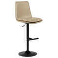 Home & Sleep Outlet - Eldridge Faux Leather Upholstered Adjustable Bar Stool Tan