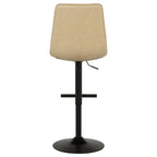 Home & Sleep Outlet - Eldridge Faux Leather Upholstered Adjustable Bar Stool Tan