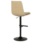 Home & Sleep Outlet - Eldridge Faux Leather Upholstered Adjustable Bar Stool Tan