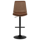 Eldridge Faux Leather Upholstered Adjustable Bar Stool Coffee - Home & Sleep Outlet