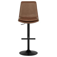 Eldridge Faux Leather Upholstered Adjustable Bar Stool Coffee - Home & Sleep Outlet