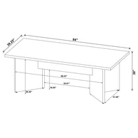 Jamestown 84-inch Composite Wood Dining Table Mango - Home & Sleep Outlet