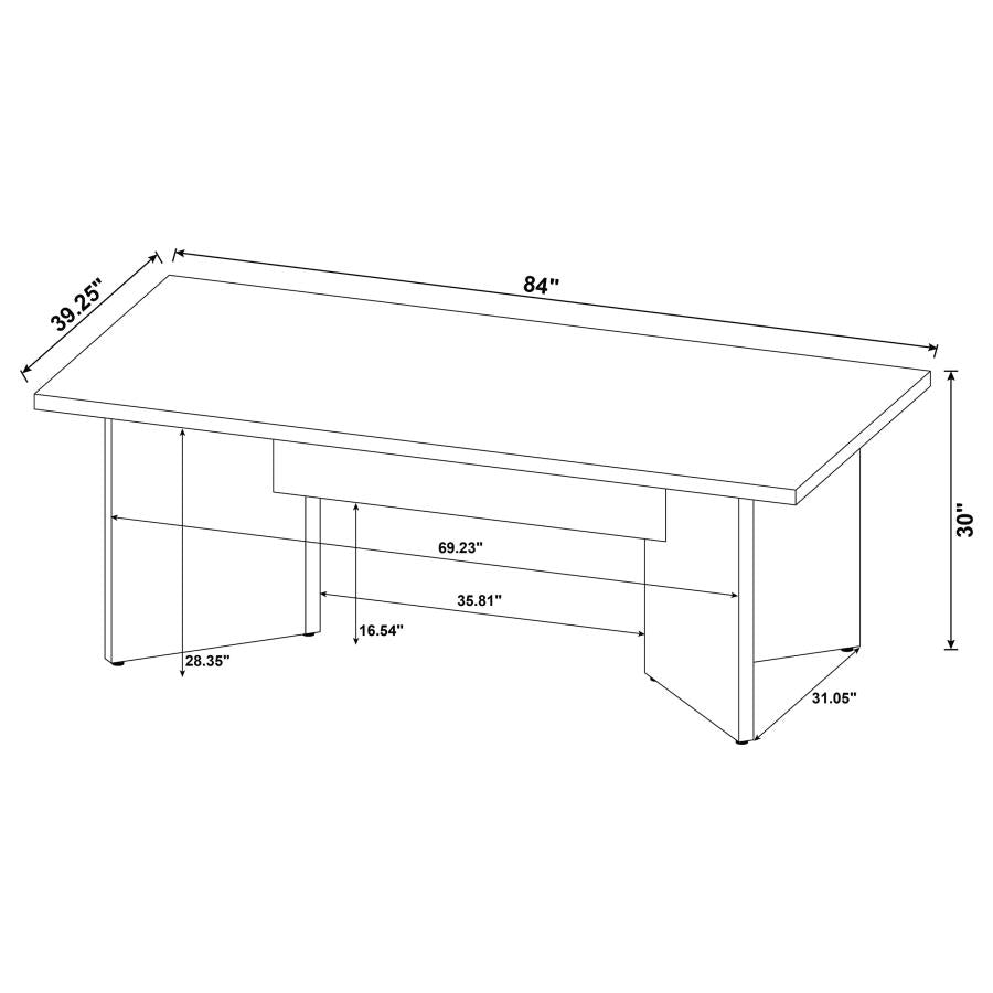 Jamestown 84-inch Composite Wood Dining Table Mango - Home & Sleep Outlet