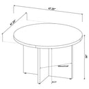 Jamestown Round 47-inch Composite Wood Dining Table Mango - Home & Sleep Outlet