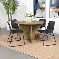Jamestown Round 47-inch Composite Wood Dining Table Mango - Home & Sleep Outlet
