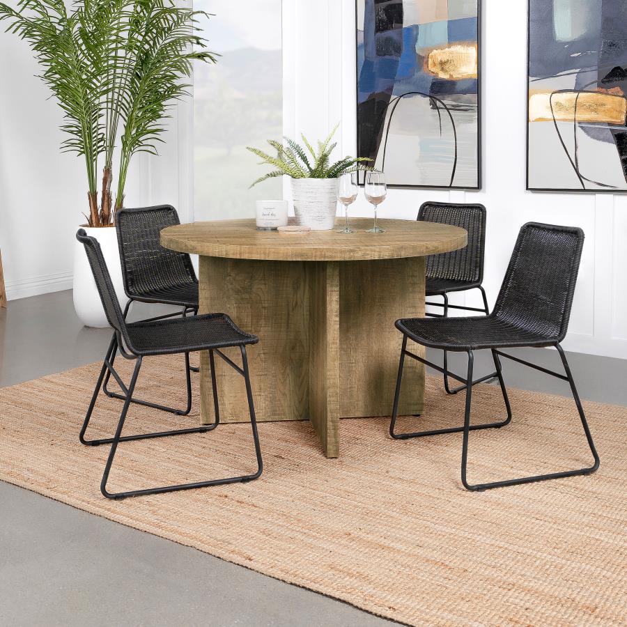 Jamestown Round 47-inch Composite Wood Dining Table Mango - Home & Sleep Outlet