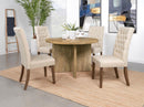 Jamestown Round 47-inch Composite Wood Dining Table Mango - Home & Sleep Outlet