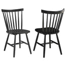 Hollyoak Windsor Wood Dining Side Chair Black (Set of 2) - Home & Sleep Outlet