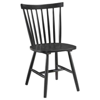 Hollyoak Windsor Wood Dining Side Chair Black (Set of 2) - Home & Sleep Outlet